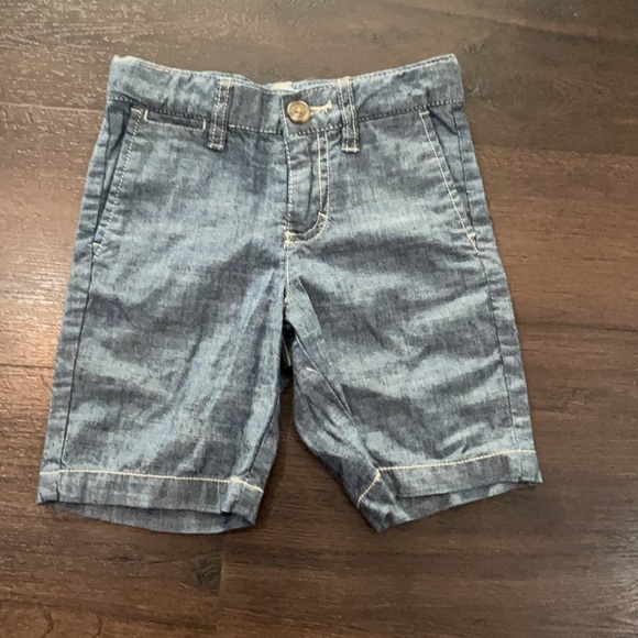 Lot set boys 3t shorts chambray old navy red white blue gap kids bundle - Picture 5 of 8